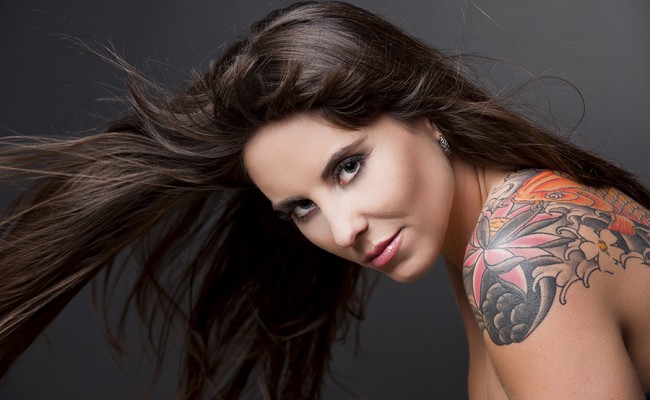 Woman with a tattoo